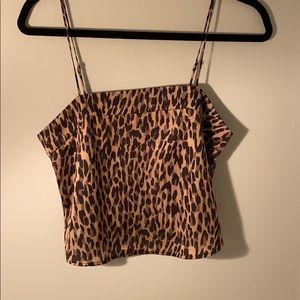 Urban Outfitter Cropped Cheetah Tank